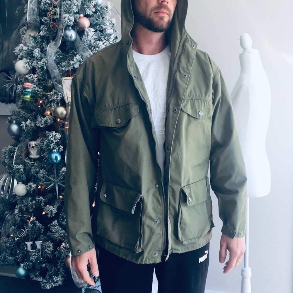 Fjallraven Olive Green Cargo Jacket - Large